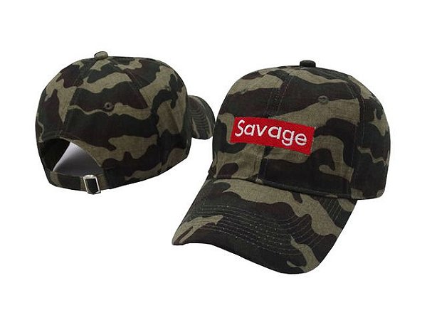 Boné aba curva Savage camuflado - Bonés de Marca - Seu estilo de snapback