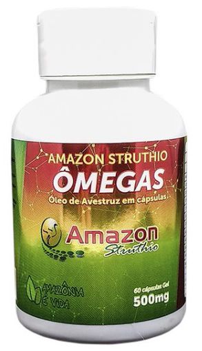 Oleo de Avestruz - Amazon Struthio - 60 Capsulas