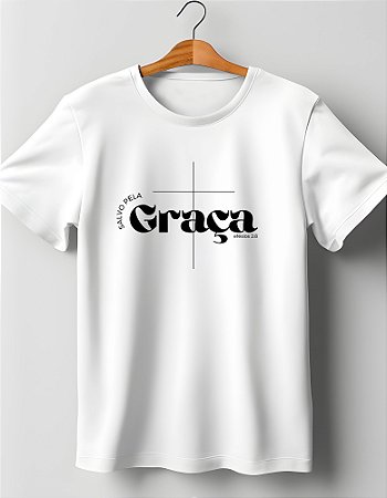 Camiseta Salvo Pela Graça Moda Cristão