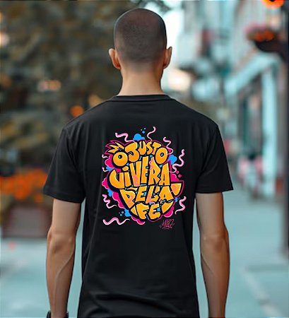 Camiseta O Justo viverá pela Fé