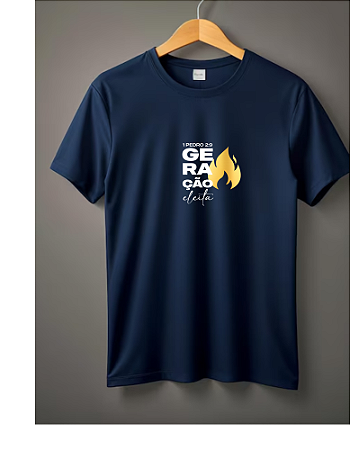 Camiseta Geração Eleita Azul Marinho Baseado 1 Pedro 2;9
