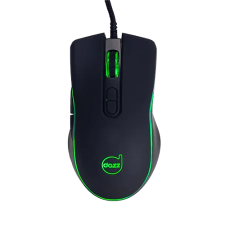 Mouse Gamer Dazz GMO1000 RAINBOW  7 botões, 3600DPI COM FIO USB2.0 PRETO