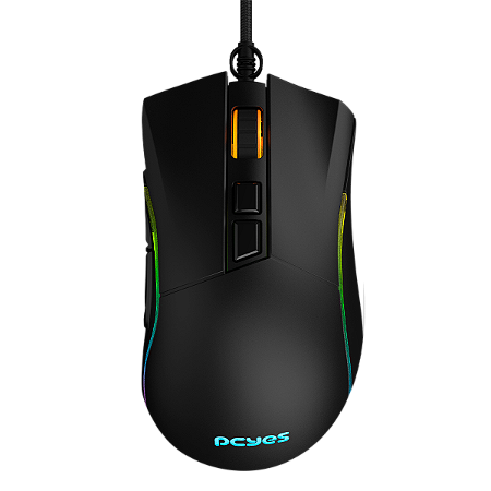 Mouse Gamer Pcyes Valus - 12400 Dpi - Rgb - 8 Botões - Pmgvlbv