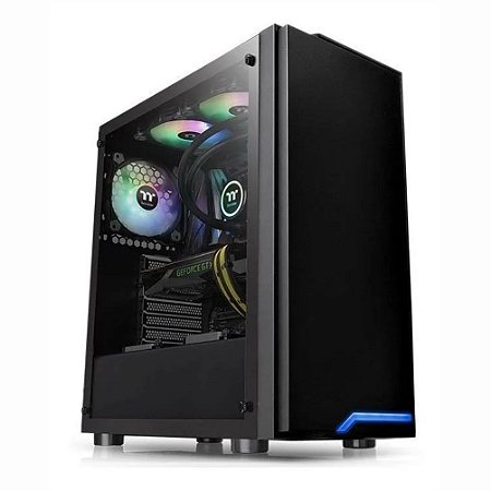 GABINETE GAMER THERMALTAKE H100 TG, LATERAL EM VIDRO, 1 FAN