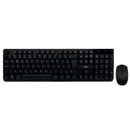 KIT TECLADO E MOUSE SEM FIO OEX WORK TM407