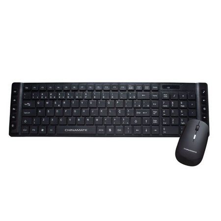 KIT TECLADO E MOUSE SEM FIO CHINAMATE OFFICE CM30