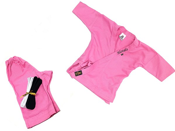 Kimono personalizado Bebês até 6 meses - Kimono Baby B1 ROSA