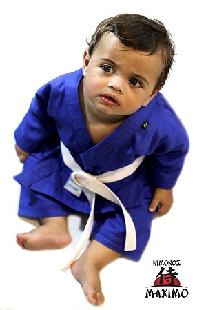 Kimono Baby B1 AZUL - Para bebês até 6 meses de idade - KIMONOS MAXIMO