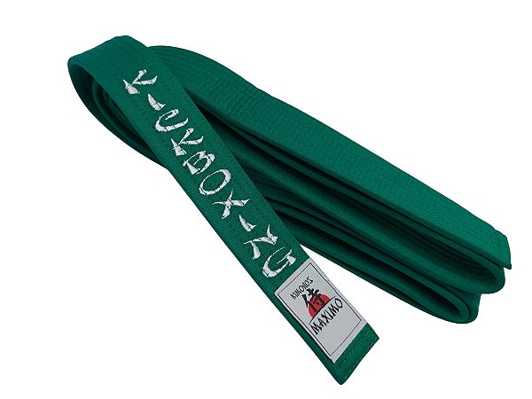 Faixa verde bordada KICKBOXING modelo START