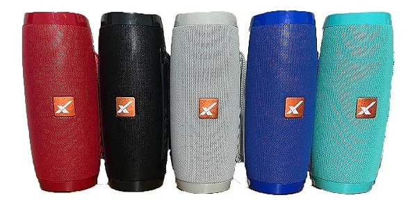 Caixa De Som Portátil Bluetooth Usb Cartão Sd Auxiliar P2 Com Cordão XDG-157