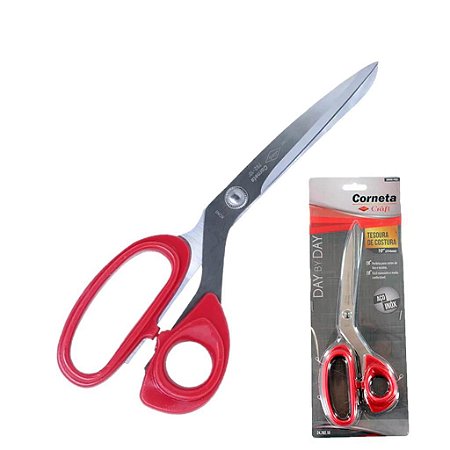 Tesoura Para Costura Aço Inox Corneta Craft Dbd 10 Polegadas