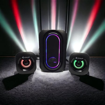 Caixa De Som Gamer 2.1 Bluetooth Usb Para Pc Computador Tv