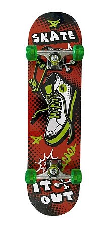 Skate Semi Profissional Completo Shape Madeira Até 70kg Top