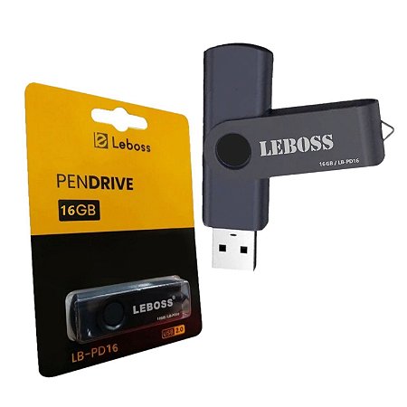 Pendrive 16gb Leboss Usb 2.0 Foto Vídeo Música Pen Drive