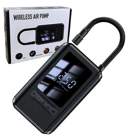 Bomba De Encher Pneu Carro Bike Moto Calibrador Portátil