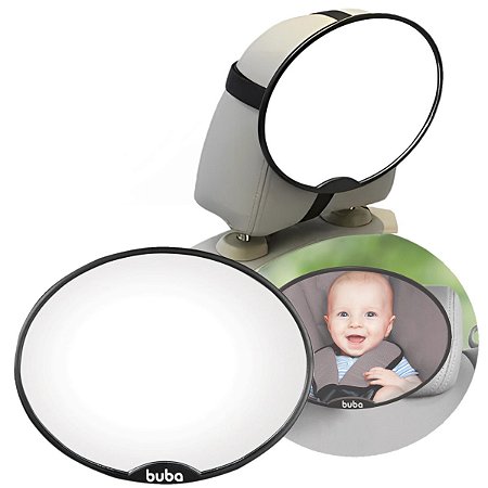 Espelho Retrovisor Cadeirinha Bebê Conforto Banco Carro Buba