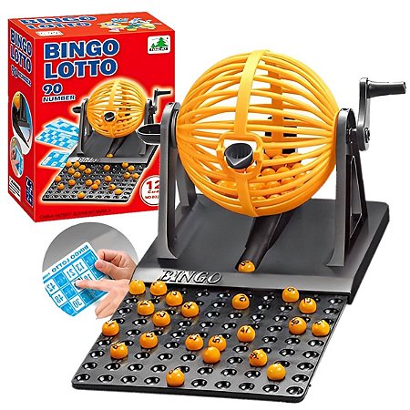 Jogo De Bingo Completo Roleta 90 Bolinha Festa Família Natal