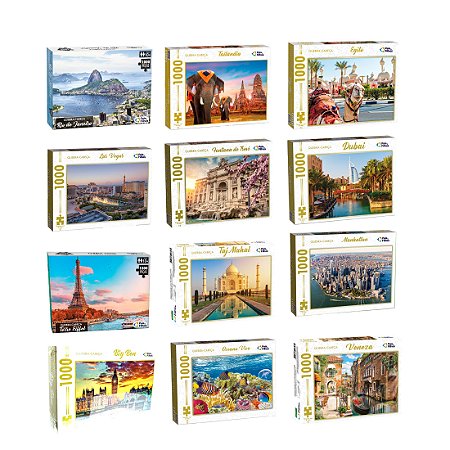 Quebra Cabeça Adulto Infantil 1000 Peças Paisagens Puzzle
