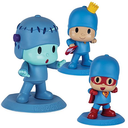 Boneco Pocoyo Vinil Macio Frankenstein Príncipe Super-herói