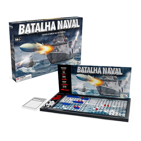 Batalha Naval Jogo Tabuleiro Estratégia Infantil 2 Jogadores