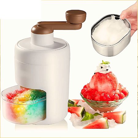 Triturador Gelo Manual Portátil Bebidas Sorvetes Raspadinhas