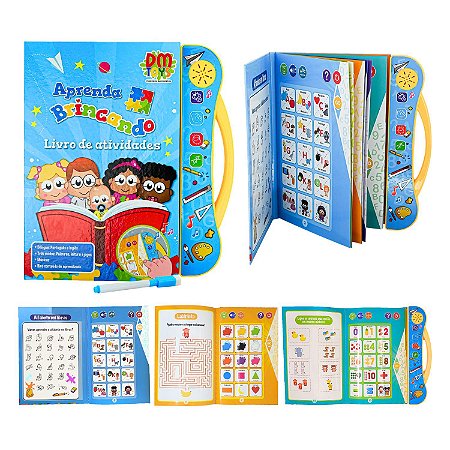 Livro De Atividades Eletrônico Educativo Palavras Bilíngue
