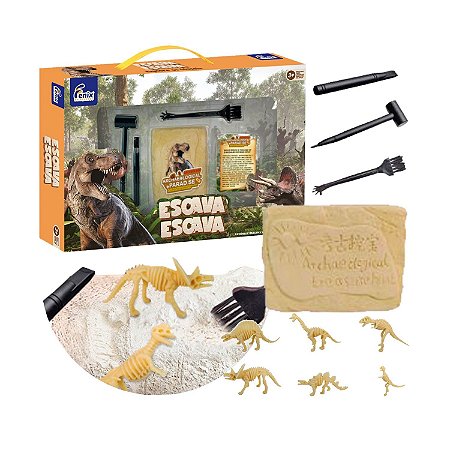Brinquedo Dinossauro Escavação Escavar Fóssil Colecionável
