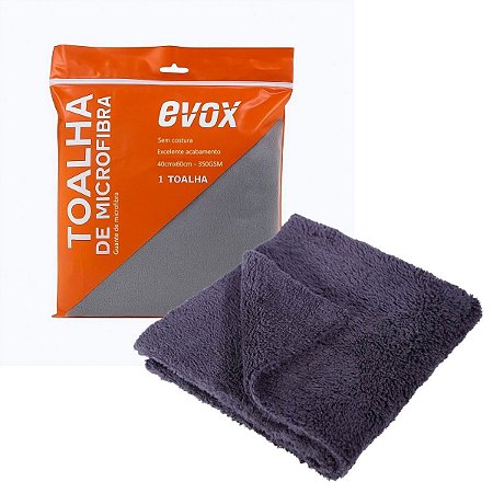 Toalha De Microfibra Carro Automotiva Sem Costura 40x60 Evox
