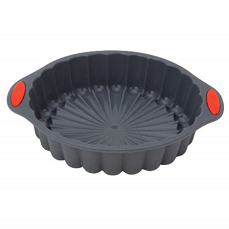 Forma Silicone Antiaderente Bolo Torta Pudim Reutilizável