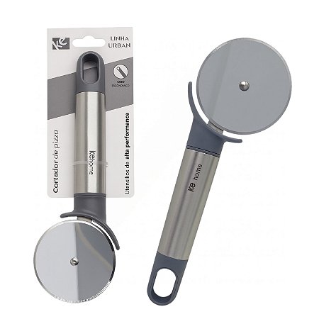 Cortador De Pizza Carretilha Massas Fatiador Metal 23cm