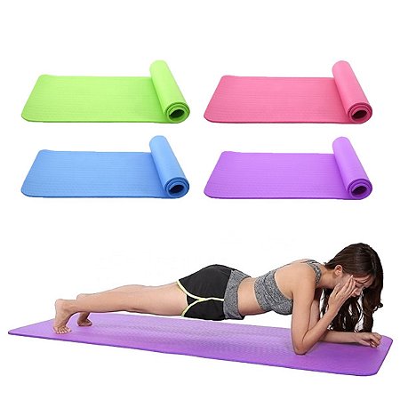 Tapete Para Yoga Exercícios Ginástica Colchonete Com Bolsa