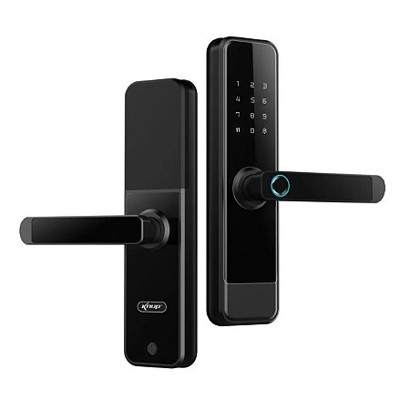 Fechadura Eletrônica Digital Biometria Senha Cartão Embutir