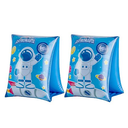 Par Bóia de Braço Infantil Astronauta Piscina Praia Natação