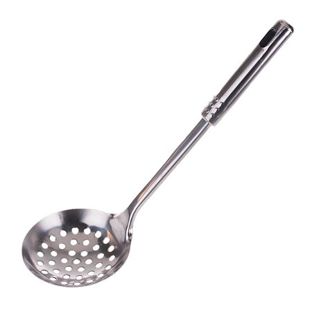 Escumadeira Metal Resistente Fritura Alimentos Grande 32cm