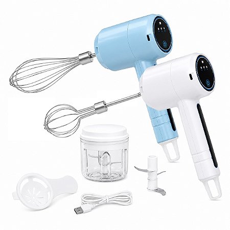 Mini Processador Elétrico Mixer Bebidas Triturador Alimentos