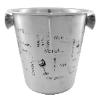 Balde de Gelo para Vinhos Espumantes e Drinks Inox 21cm 4L