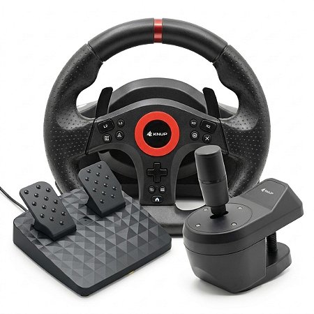 Volante Gamer 270° Pedais Cambio Para Pc Ps4 Xbox Series 7x1