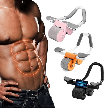 Roda Abdominal Dupla Apoio Cotovelo Exercício Lombar Abdomen