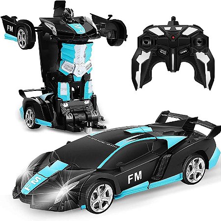 Carrinho De Controle Remoto Robô Recarregável Sensor Luzes