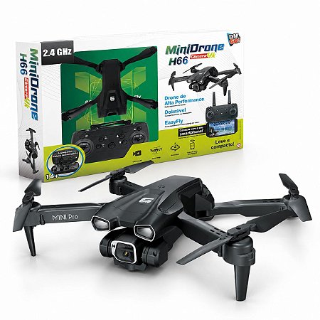 Mini Drone Aéreo Câmera 4K Compacto Quadricóptero Infantil