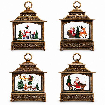 Lanterna Luminária Natalina Decorativa Iluminação Interna