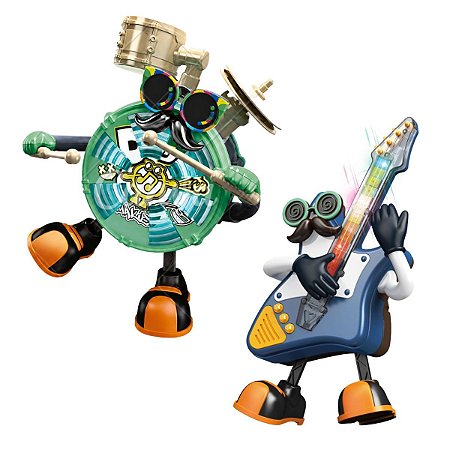 Brinquedo Dancing Bateria e Guitarra Som e Luz