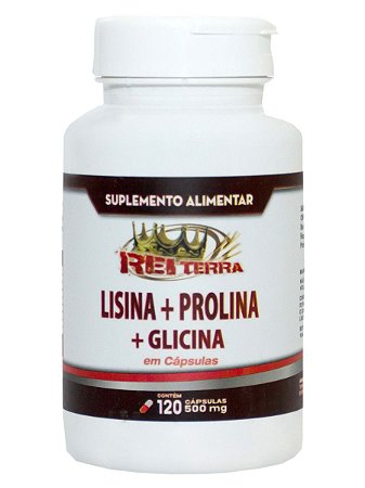 Lisina Prolina Glicina 120 Caps 500mg