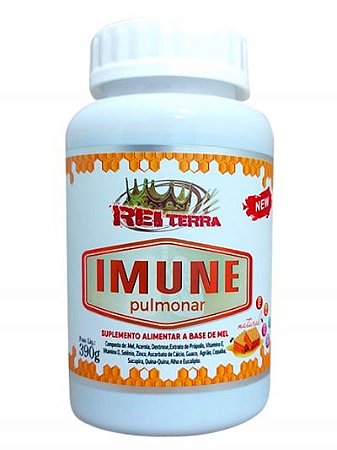 Mel Imune Pulmonar 390 Gr (Suplemento a base de Mel,Guaco,Quina,Quina, Alho,Eucalipto)