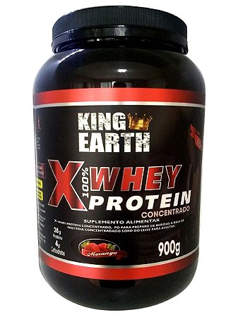 Whey Protein Concentrado S/ Chocolate 900g - King Earth