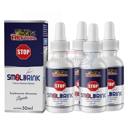 Kit 4 Smol Drink Anti-alcoolismo + Anti Fumo-30ml