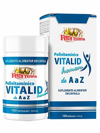 VITALID HOMEM POWER 100 CAPS. 500 MG POLIVITAMINICO