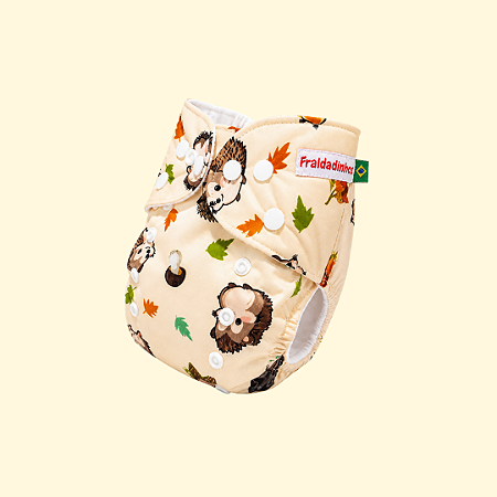 Fralda ecológica Ouriço | Coleção Fraldadinhos