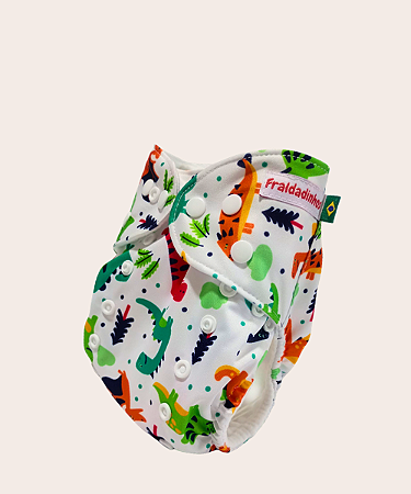 Fralda Ecológica - Fraldadinhos Dino Floresta