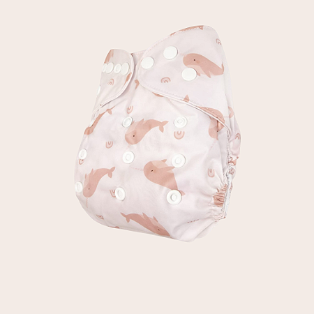 Fralda ecológica - Baleia